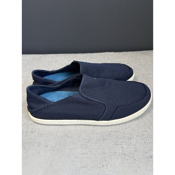 Olukai Men\'s 10.5 M Nohea Mesh Slip On Shoes Casual Boat Loafers Navy Blue main image 4